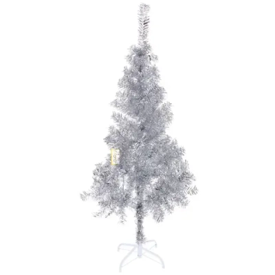 Елка «Сказочное мерцание» 120 см, ПВХ (200 веток), Серебро