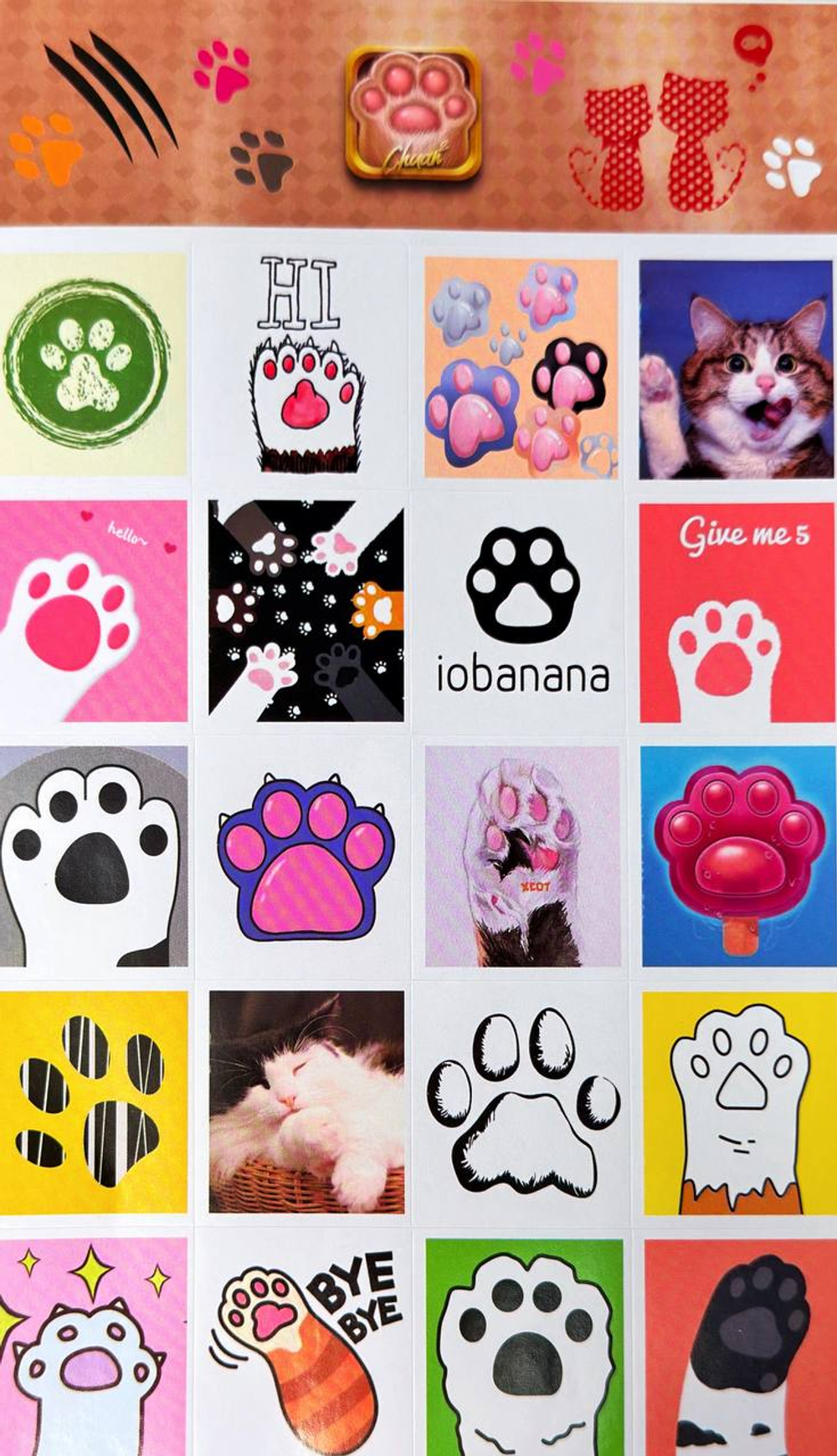 Набор стикеров "Котики" оптом
