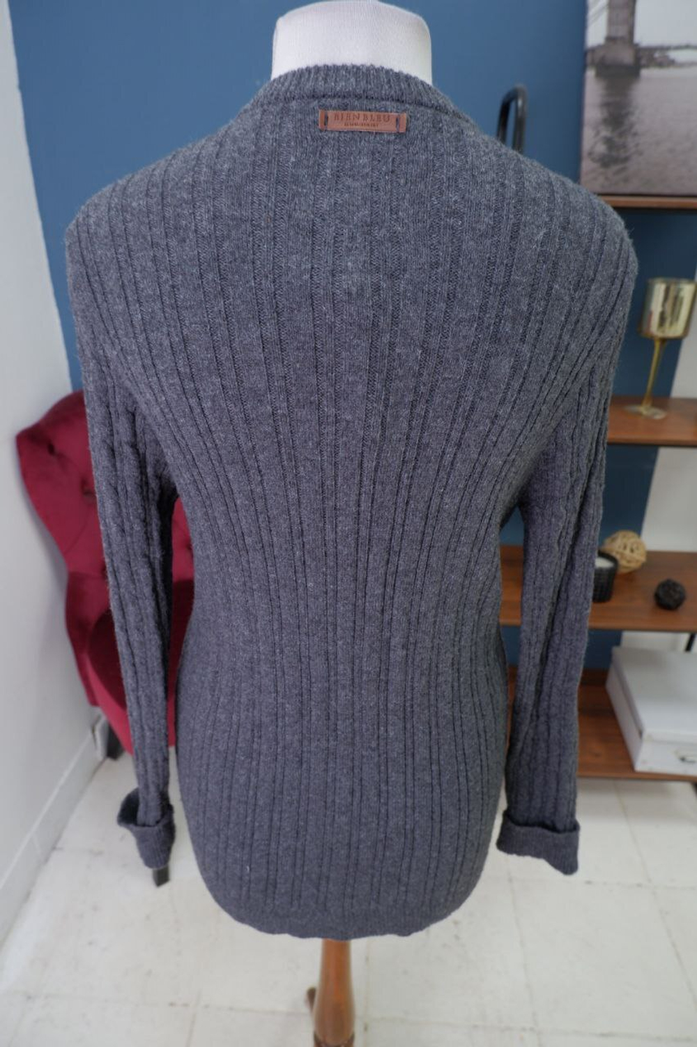 Кардиган Bien Bleu серый 40 размер