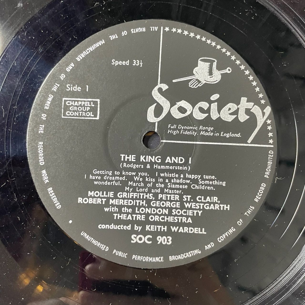Винтажная виниловая пластинка LP Rodgers and Hammerstein The King and I and The Flower Drum Song Песня цветочного барабана (UK 1966)
