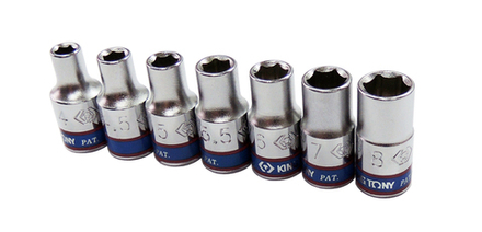 KINGTONY ГОЛОВКА ТОРЦЕВ. 233555M 1/4" 6гр. 5,5мм