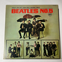 Винтажная виниловая пластинка LP The Beatles No. 5 (Japan 1973) (No Obi) You Really Got A Hold On Me