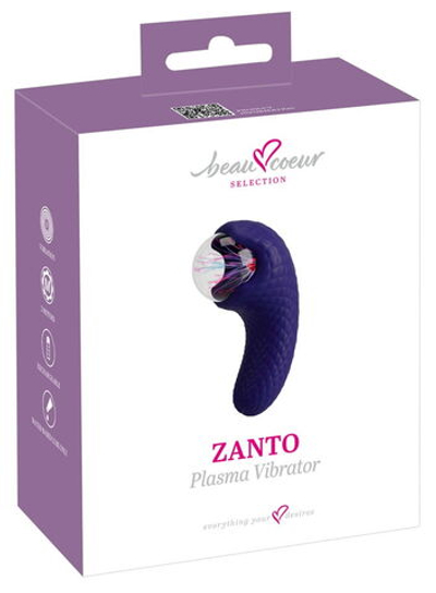 Синий плазменный вибратор ZANTO Plasma Vibrator (Цвет: синий)