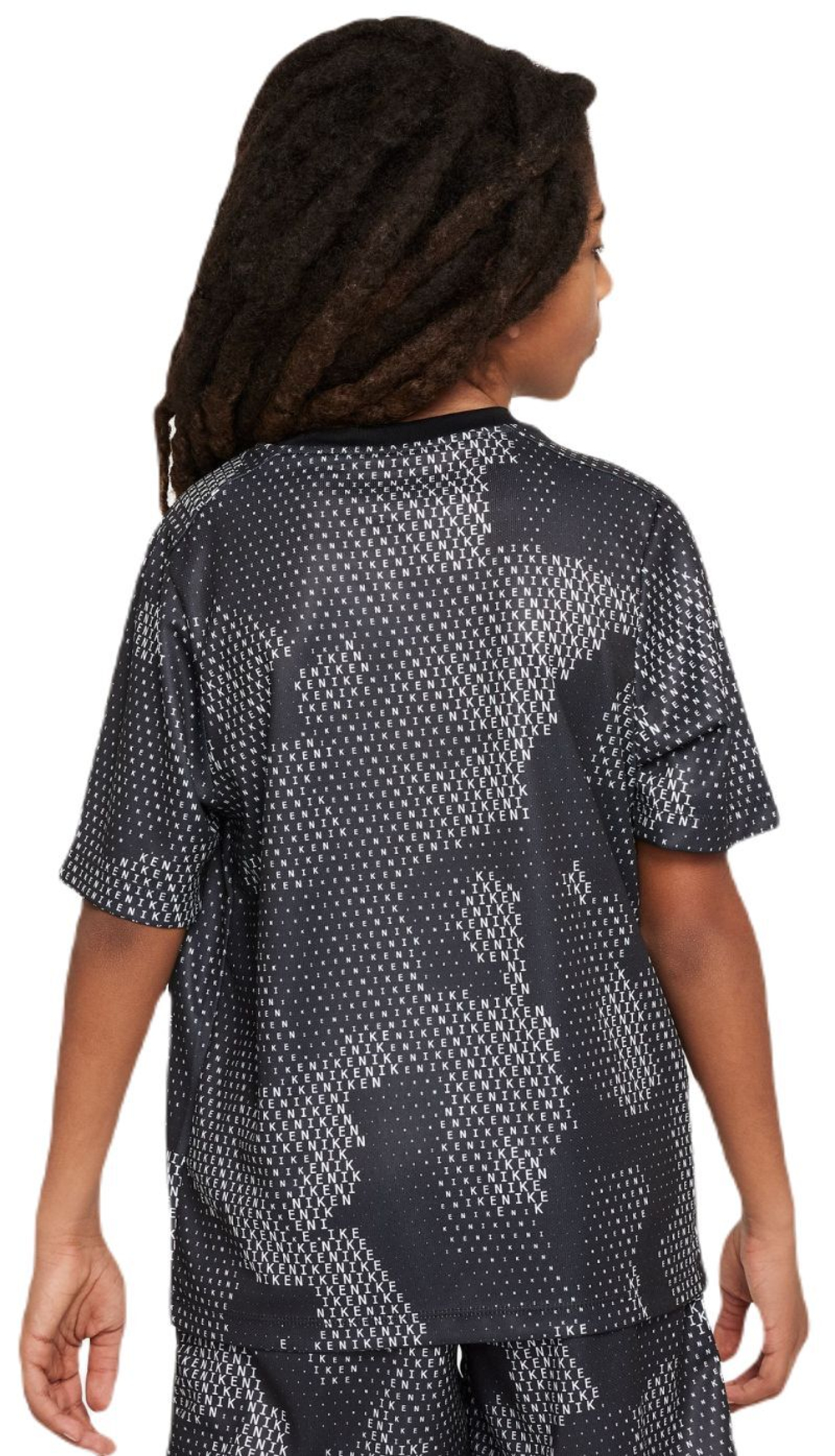 Детская теннисная футболка Nike Kids Dri-Fit Short-Sleeve Top - Black