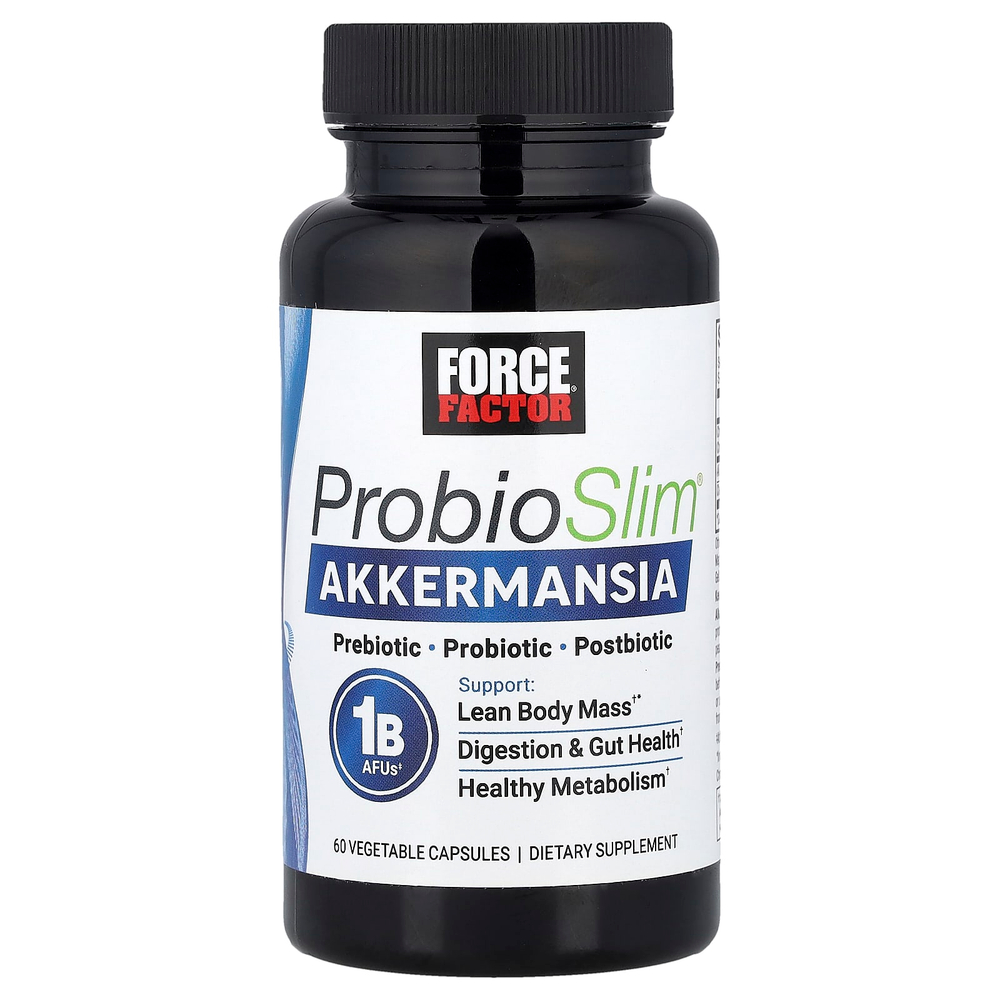 Force Factor, ProbioSlim® Akkermansia, 60 растительных капсул