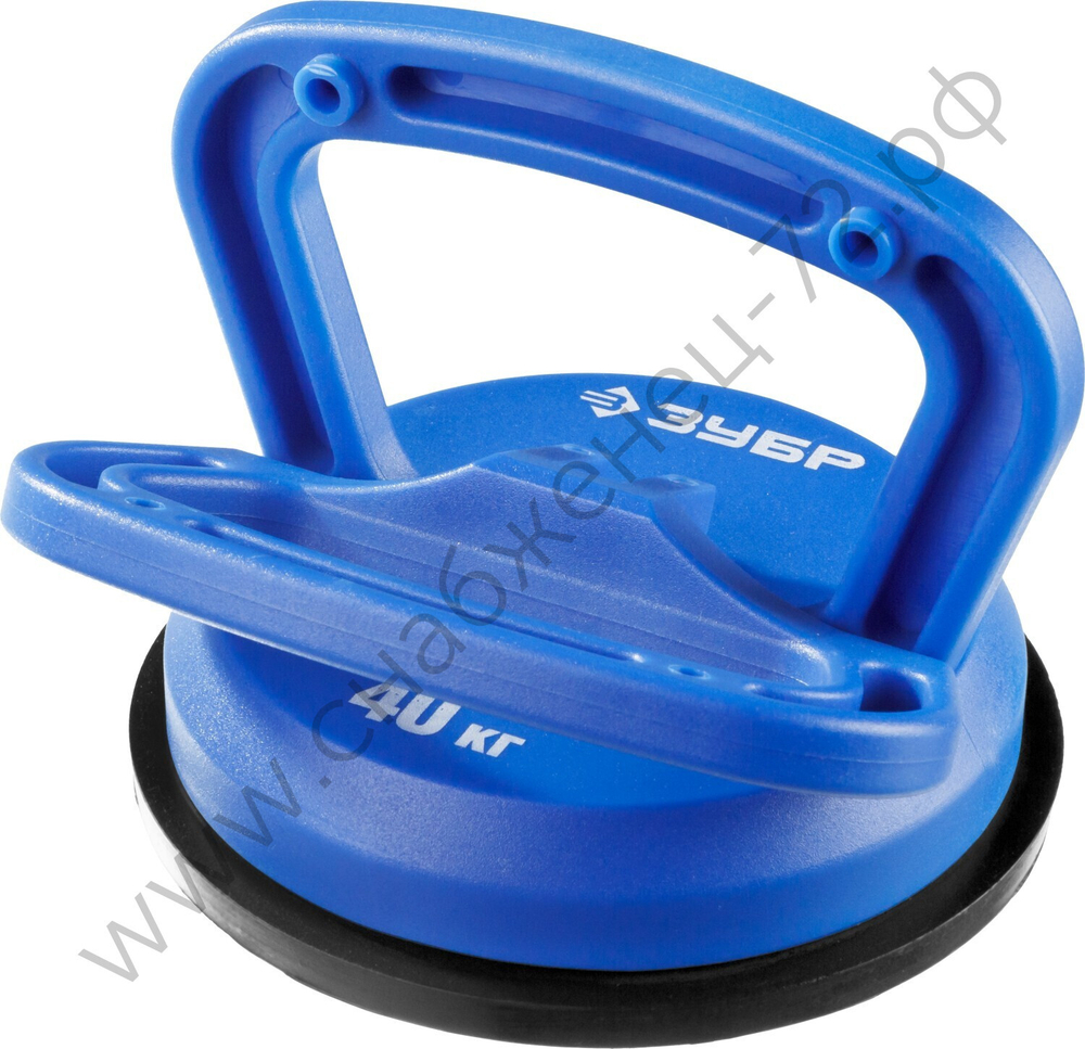 ЗУБР 40 кг, пластмассовый, Одинарный подъемник на присоске, ПРОФЕССИОНАЛ (3372-1)