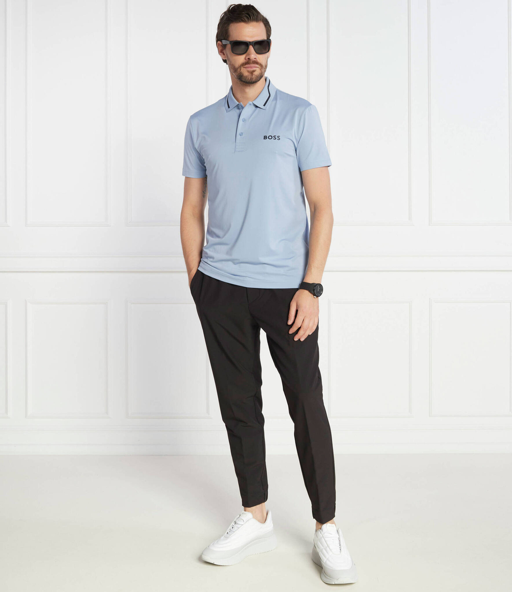 Поло Paddytech BOSS GREEN - голубой(50504667)