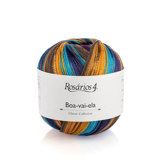 Пряжа ROSARIOS 4 Boa-Vai-Ela (38% хлопок, 32% акрил, 30% вискоза)
