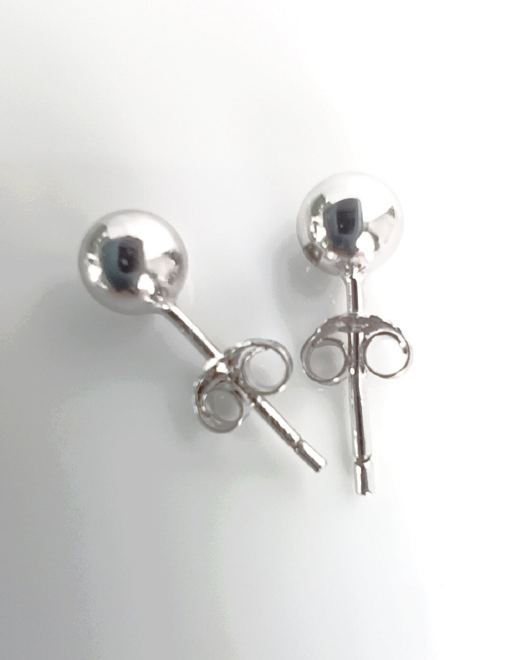 Серьги пусеты Эстерелла, серебро, 925 проба, родированные/Ф