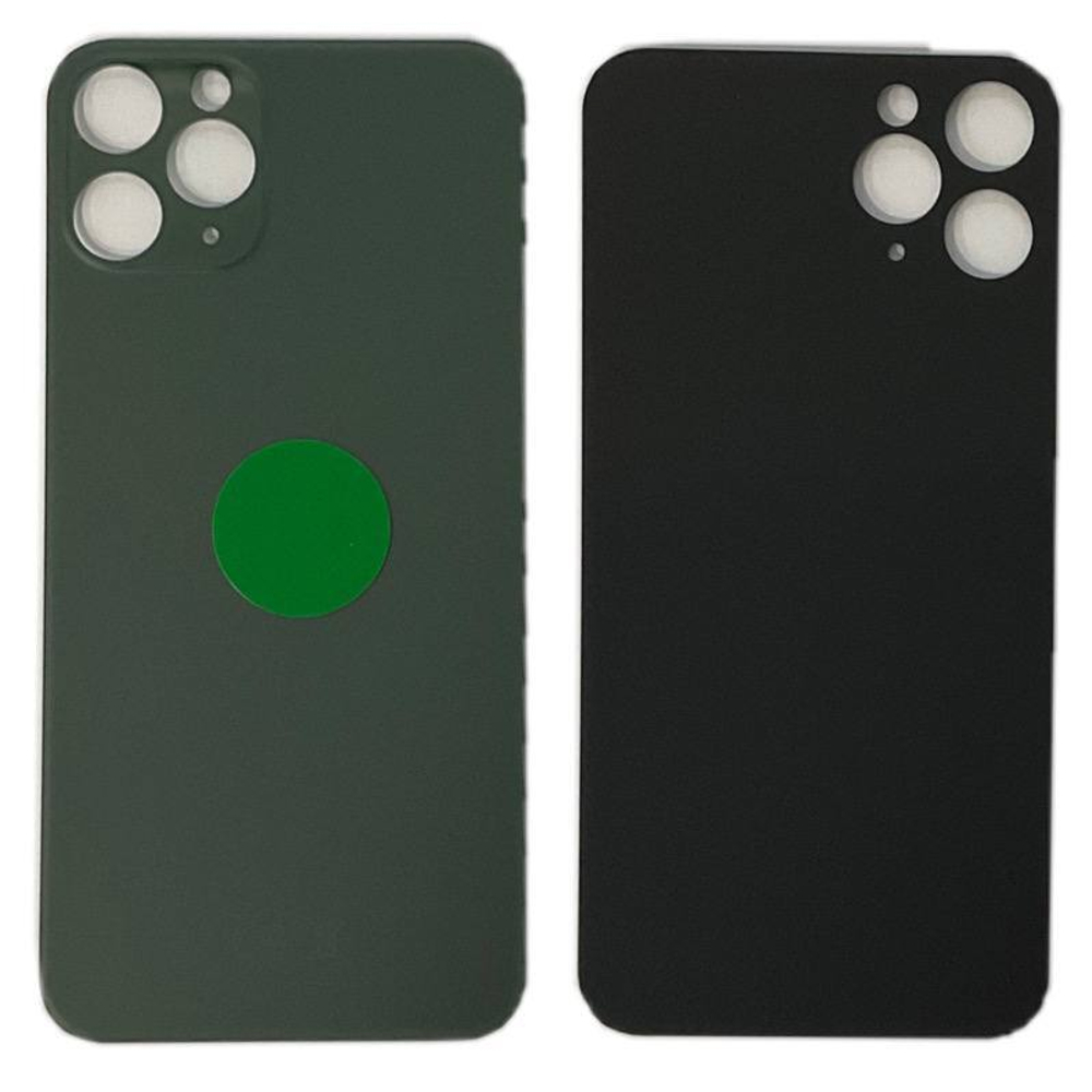 Задняя крышка для Apple iPhone 11 Pro Темно-зеленый ( широкий вырез под камеру) - Премиум