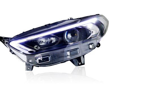 Передние фары Форд Мондео 5 2013-2019 V8 type [Комплект Л+П; яркие ходовые огни; светодиодный поворотник; FULL LED]