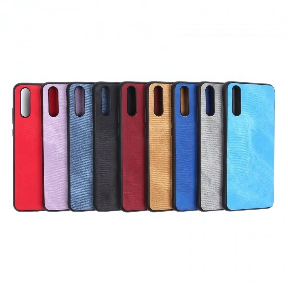 Чехол текстильный для Huawei P20, 010817 Серый