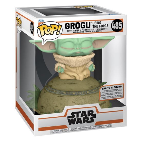 Фигурка Funko POP! Deluxe Bobble Star Wars Mandalorian Grogu Using the Force (SFX) 58390