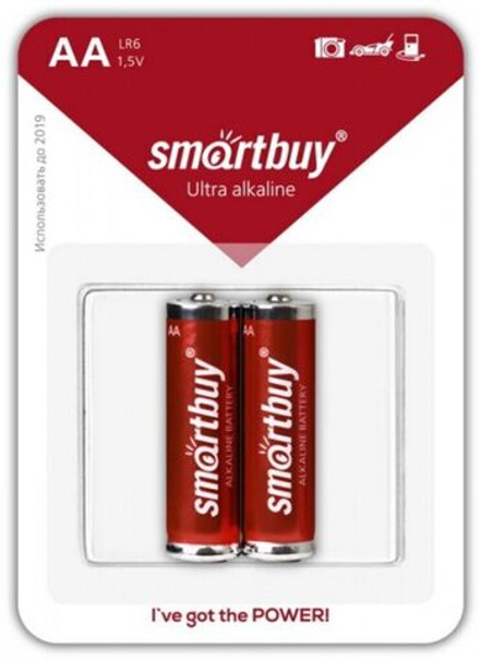 Батарейка LR-06 (АА) Smartbuy, блистер, цена за 1 шт
