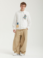 Мужские Брюки Unbalance Long Tuck Balloon