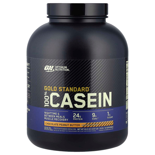 Optimum Nutrition, Gold Standard® 100% Casein, со вкусом шоколада и арахисовой пасты, 1,8 кг (3,97 фунта)
