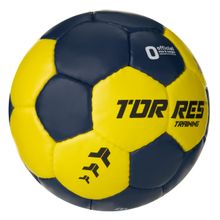 Мяч ганд. TORRES Training, H32450, р.0, ПУ, 4 подкл. слоя, руч. сшивка, мультиколор