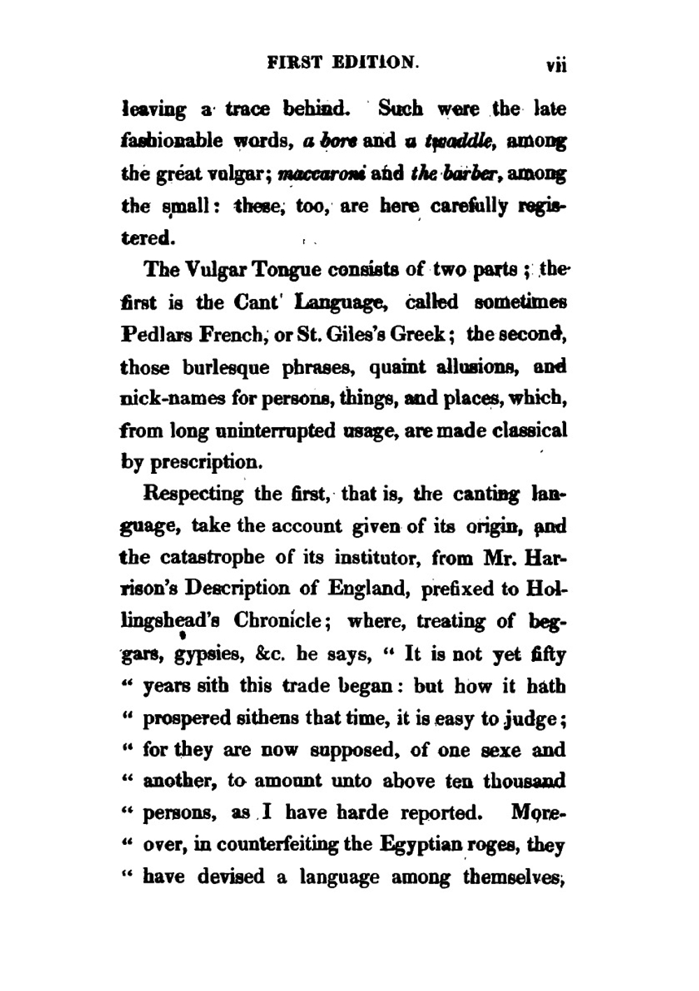 Classical dictionary of the vulgar tongue | Francis Grose