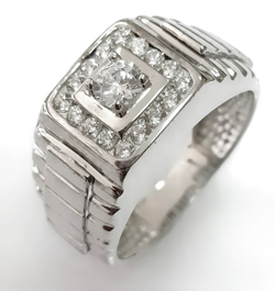 Ювелирное кольцо мужское,серебро