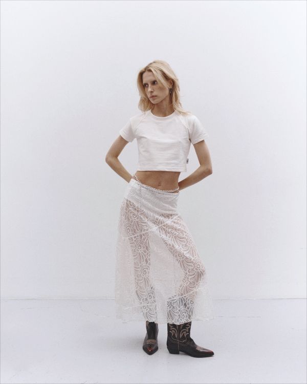 Юбка Lace Long Coconut Milk - фото 6