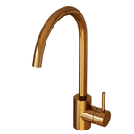 Смеситель для кухни 35k MIXLINE MLSS-0303BR трубчатый излив, БРОНЗА