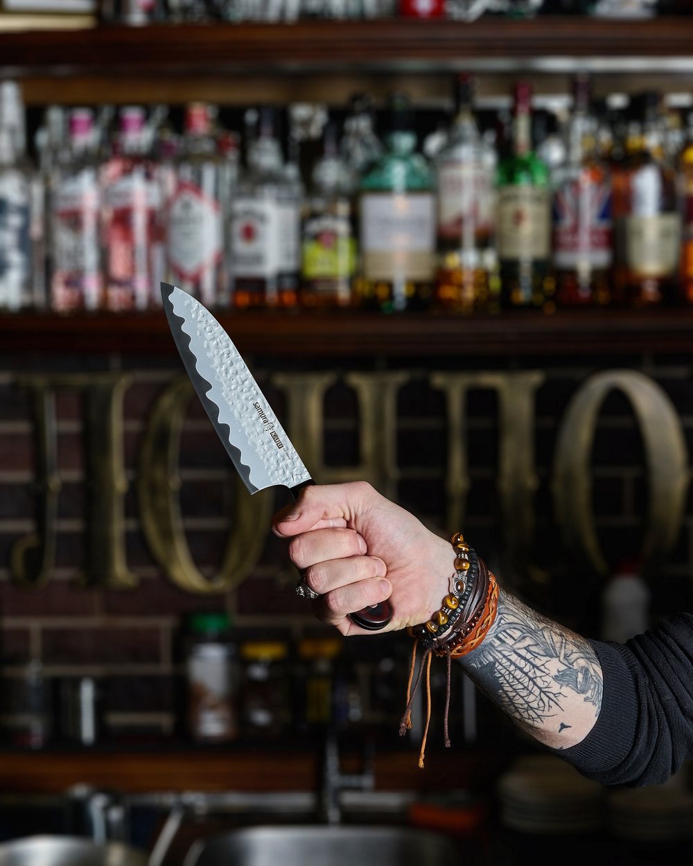 Нож кухонный Сантоку 18см Samura Kaiju