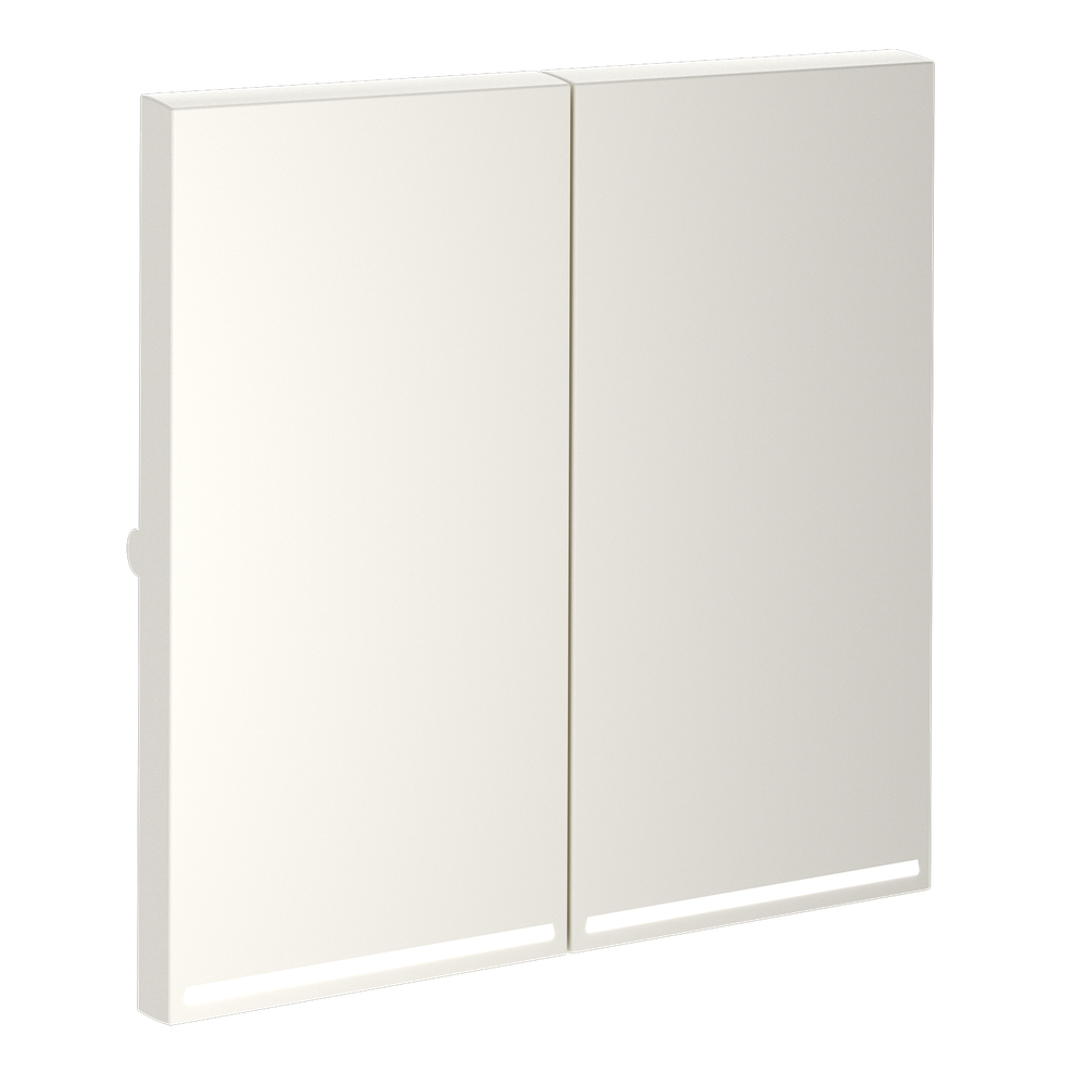 Клавиши для выключателя/переключателя двухклавишного с подсветкой, S70 (хлопок)