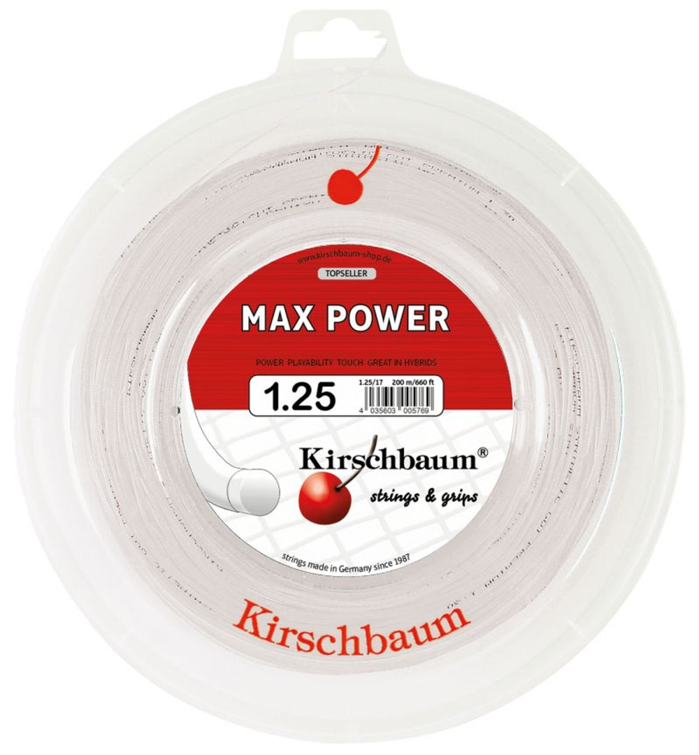 Теннисные струны Kirschbaum Max Power (200 m)