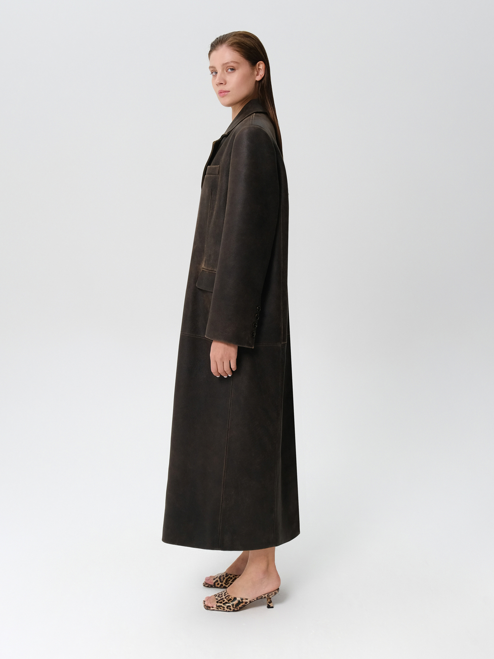 ПАЛЬТО VELVET SKIN (BROWN)