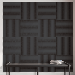 Панель Стеновая Акустическая Comfort (Комфорт), Делюкс, Black Lead (Блэк Лид), 600х600х9 мм