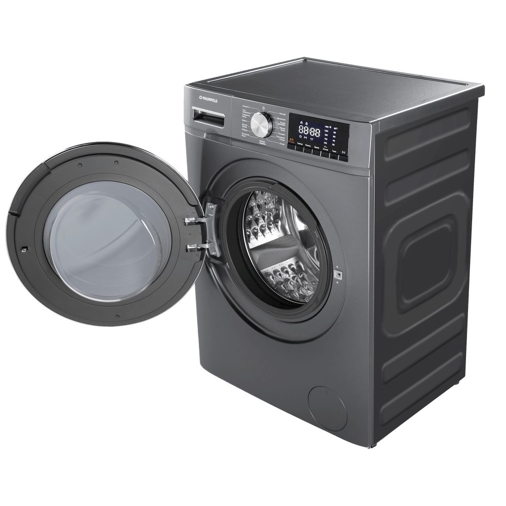 Узкая стиральная машина c инвертором и паром MAUNFELD MFWM127ISB02