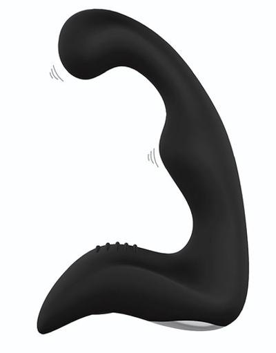 Чёрный перезаряжаемый массажёр простаты BOOTY PLEASER (Цвет: черный)