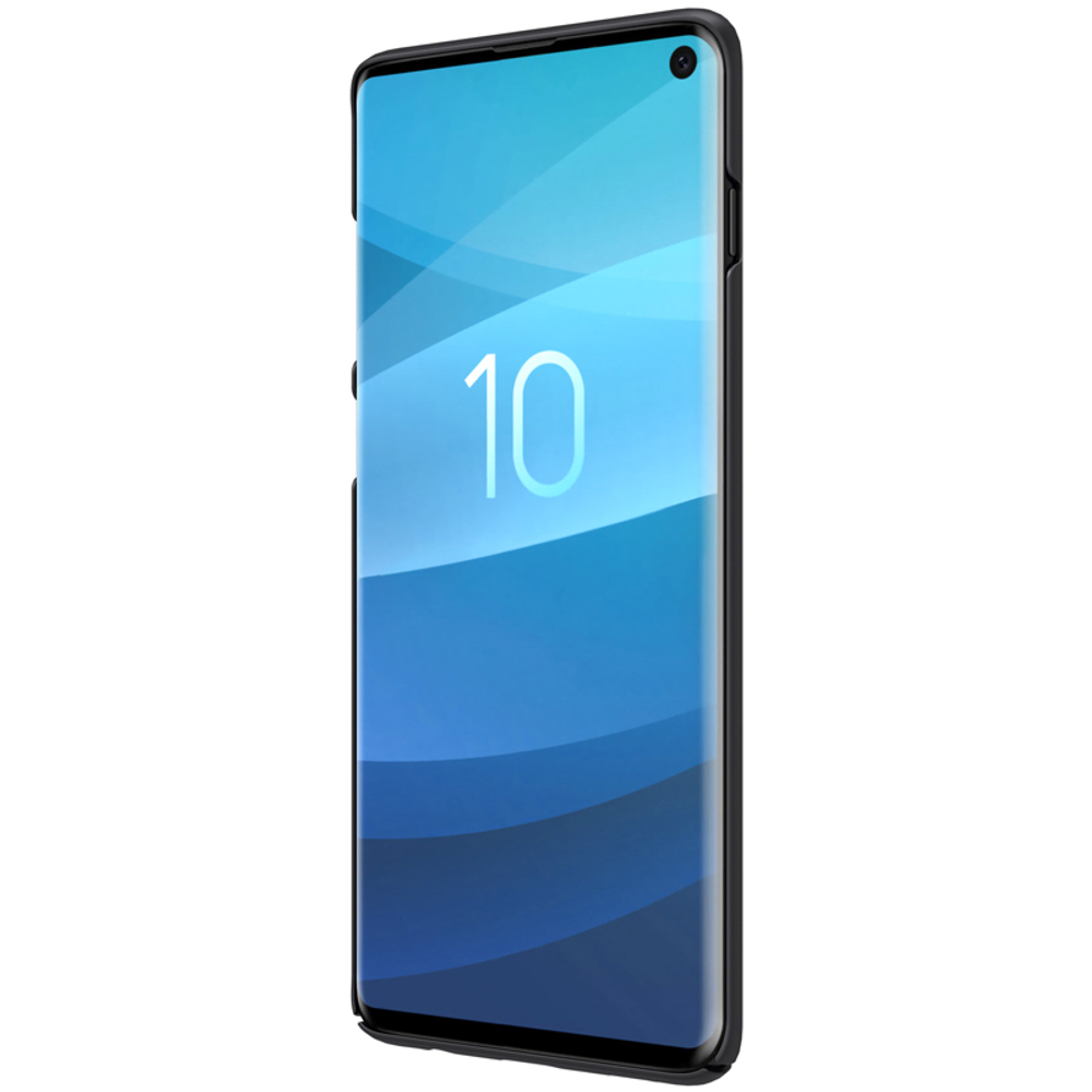 Тонкий жесткий чехол для смартфона Samsung Galaxy S10, Nillkin, серия Super Frosted Shield