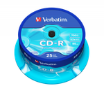 Оптический диск Verbatim CD-R 700MB 52X Extra Protection, Spindle, 25 шт