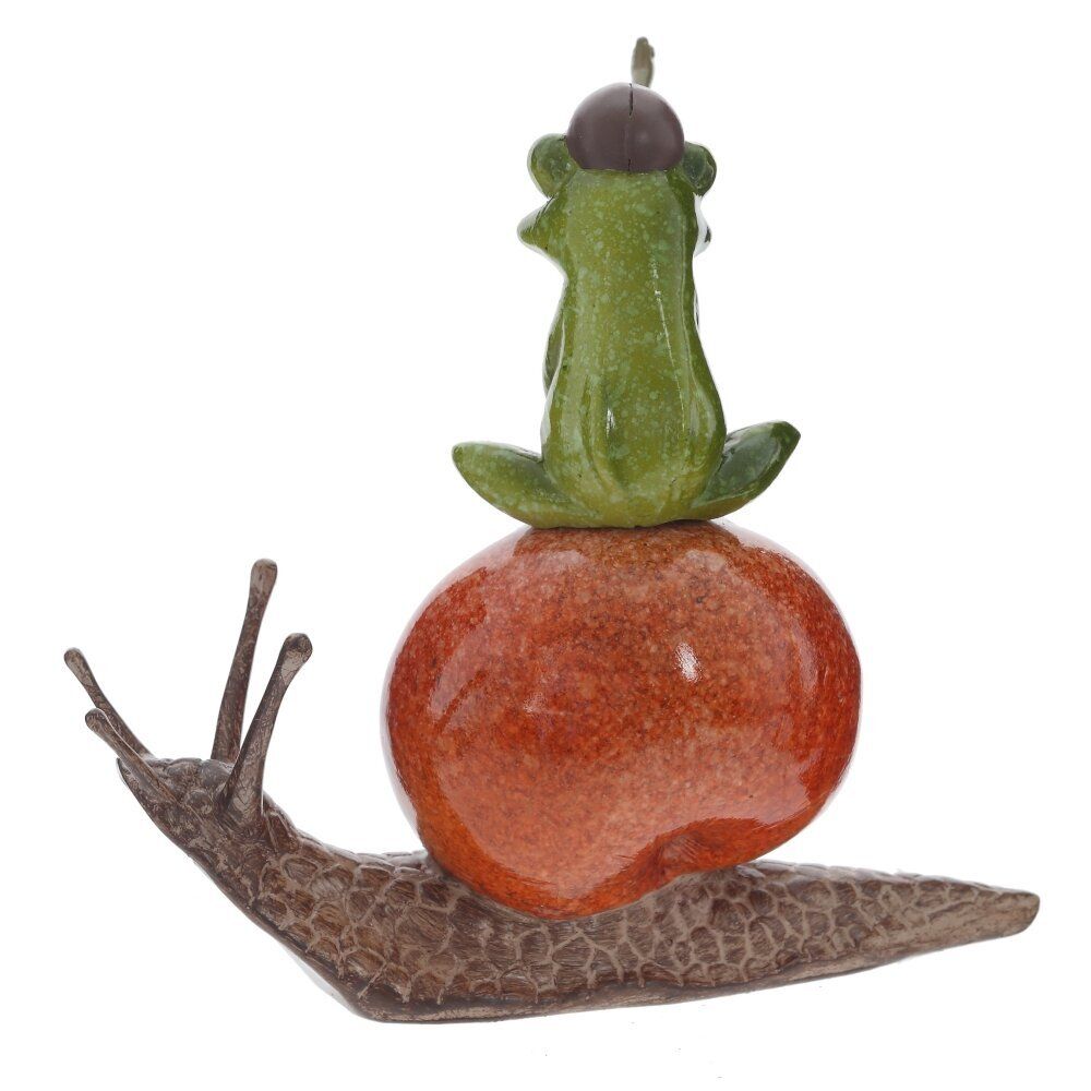 GAEM Фигурка декоративная "Лягушка на улитке", L12,5 W7 H11,5 см