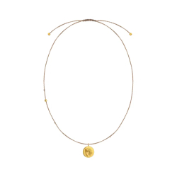 подвеска молитва на плетеной нити 60 см