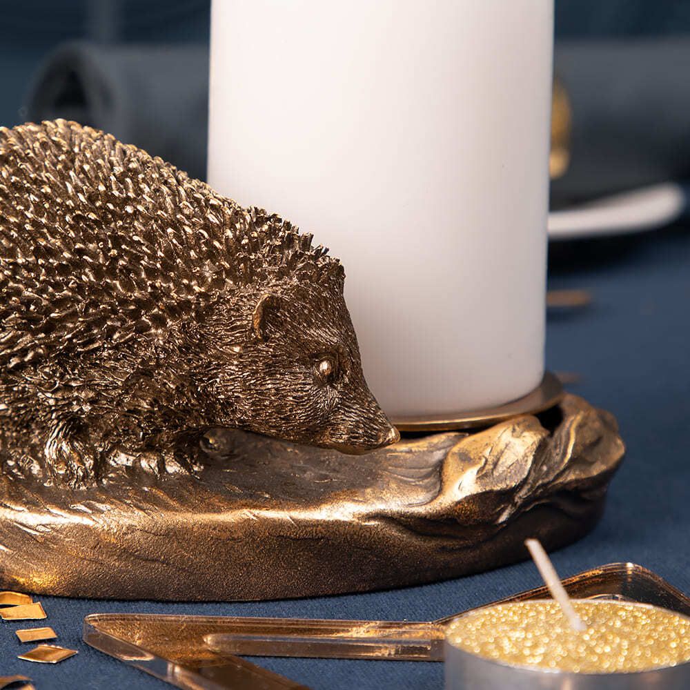 Подсвечник Ежик Барб Бронза