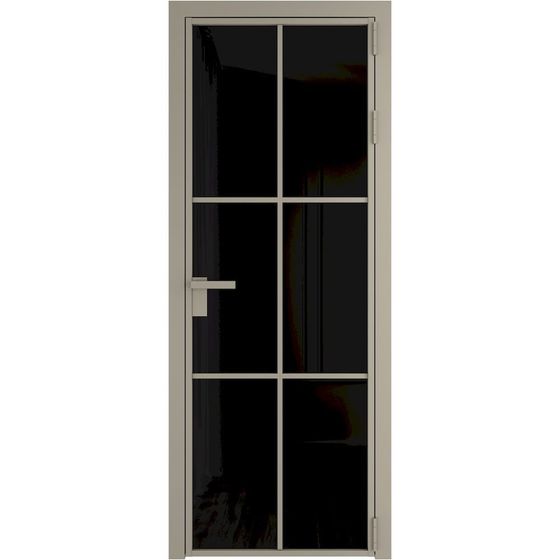 Алюминиевая дверь 3AG никель матовый остеклённая