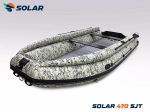 Лодка надувная моторная solar-470 super jet tunnel с фальшбортом