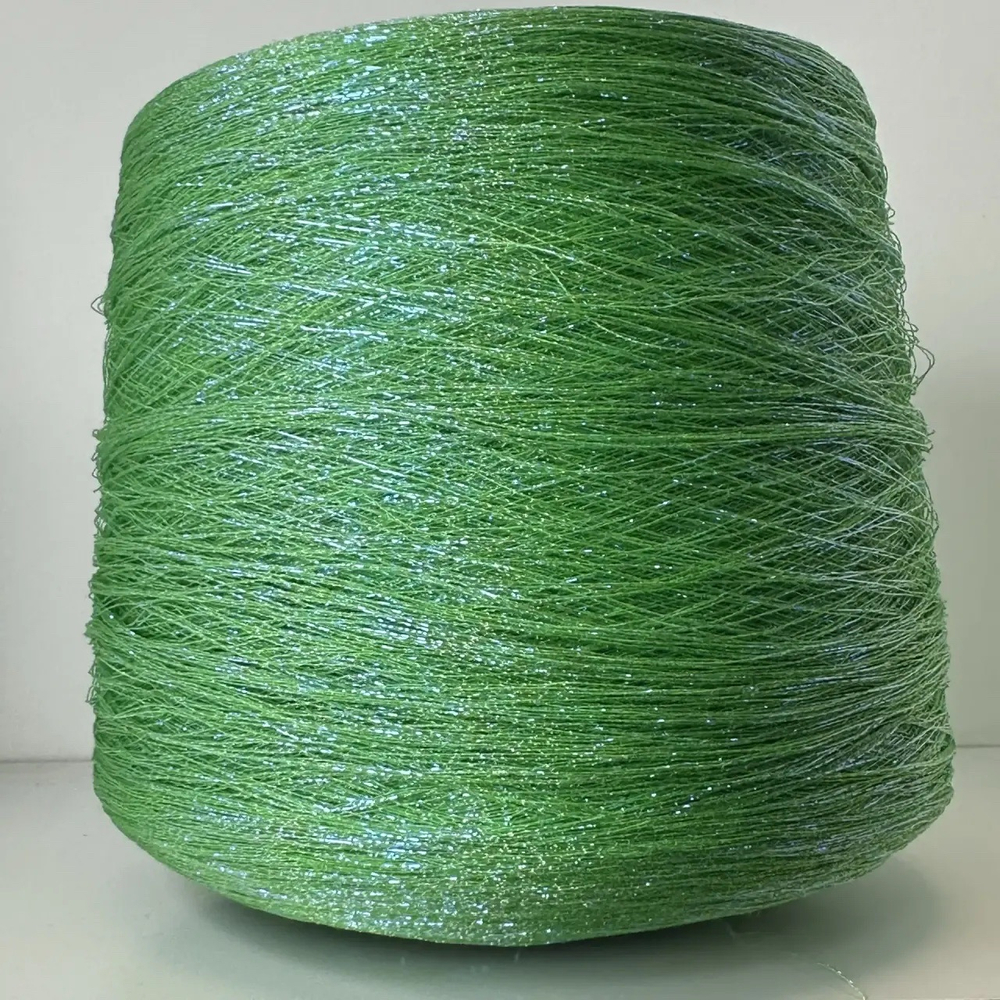 LUNARDANCE - LANIFICIO dell' OLIVO; 70% вискоза, 15% люрекс, 15% п/а; 3500м/100гр; col. 4466, цвет: зеленый, люрекс «лунный»