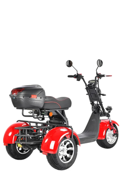 Электроскутер Citycoco White Siberia PRO Trike 3000W Красный