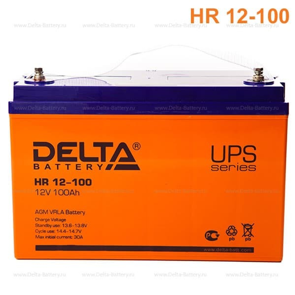 Аккумуляторная батарея Delta HR 12-100 (12V / 100Ah)