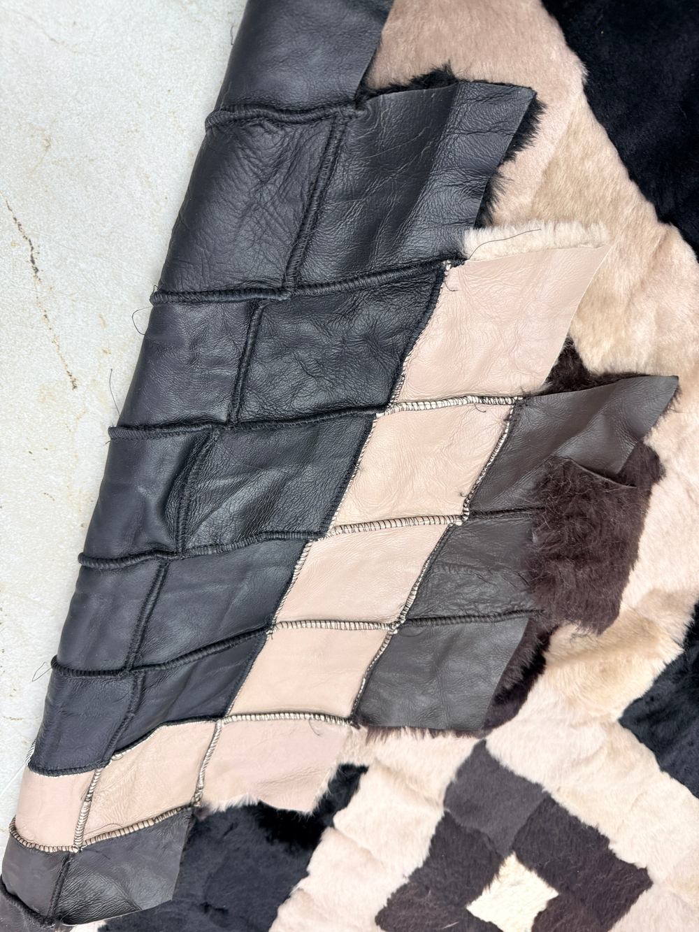 Покрывало меховое ковер из шкуры овчины