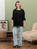 Блузка Милица-1 Виотекс ЧЕРНЫЙ -4