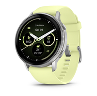 Смарт часы Garmin Venu 4 - 45мм Silver with Citron Silicone band