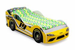 Кровать-машина Бельмарко Супра желтая