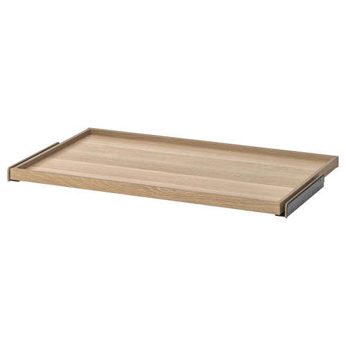 Полка выдвижная IKEA KOMPLEMENT (КОМПЛЕМЕНТ), Белый морёный дуб, 100x58 см
