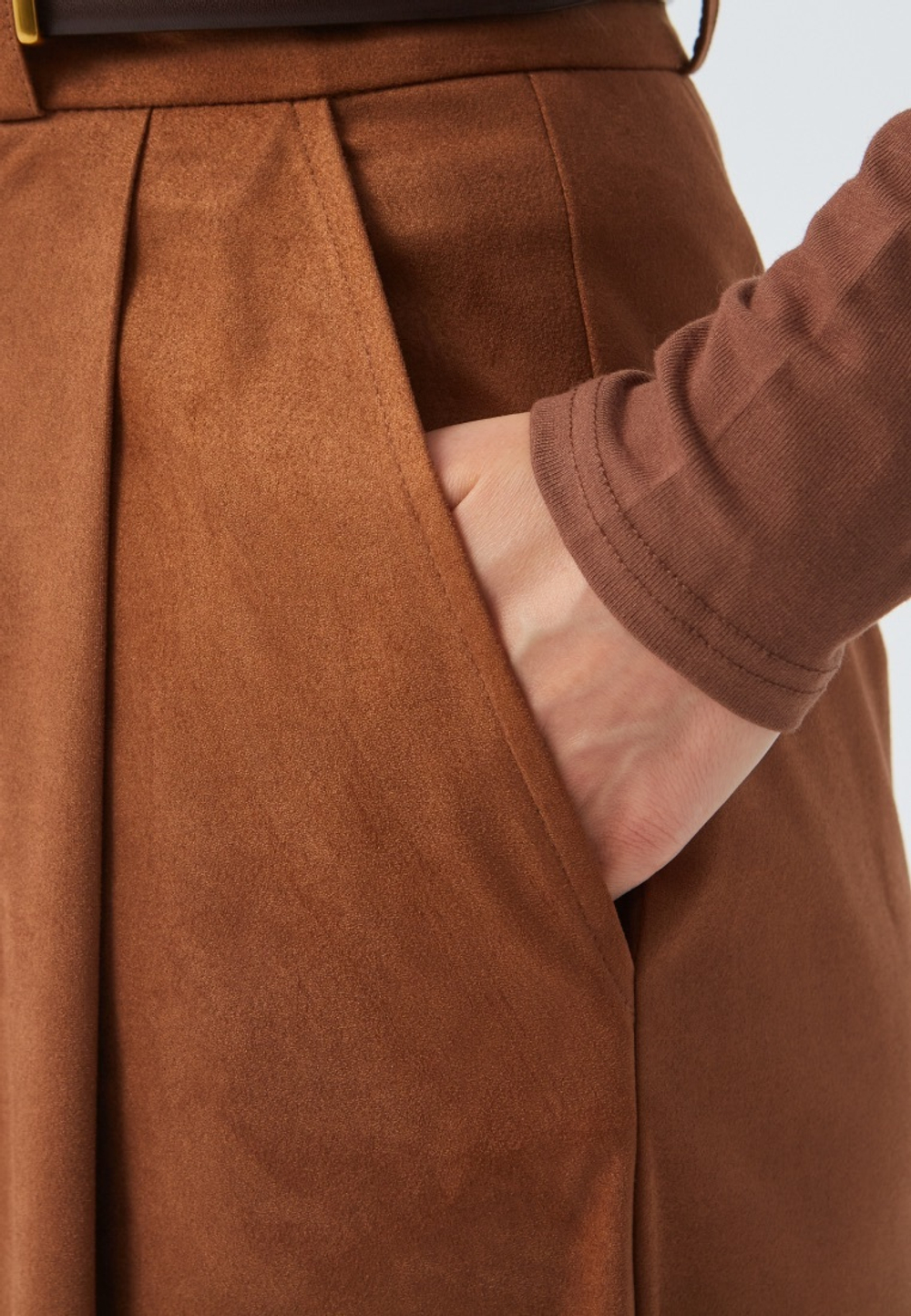 Кюлоты из замши