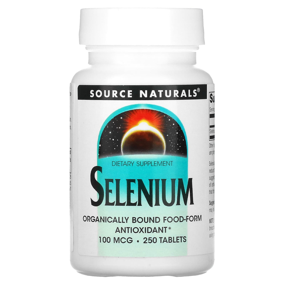 Source Naturals, селен, 100 мкг, 250 таблеток