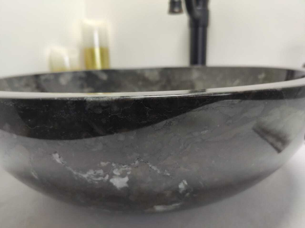 Раковина из мрамора Bowl Black Medium BM-60259 45*45*15